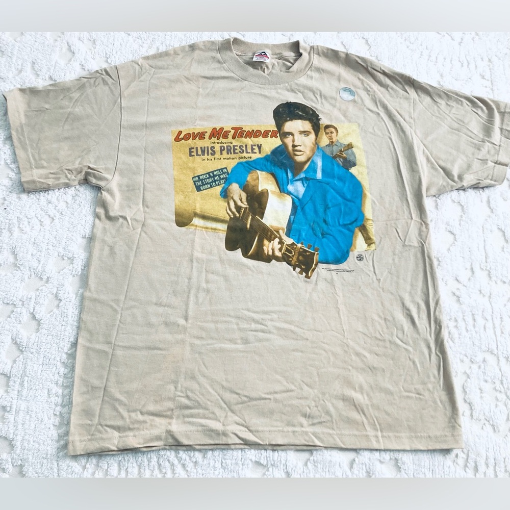 VTG 1998 Elvis Presley T-Shirt XL Love Me Tender Movie EPE Official NWT NVR WORN